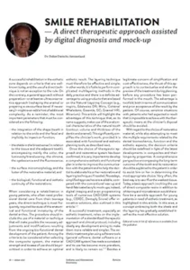 Smile Rehabilitation: a direct therapeutic approach assisted by digital diagnosis and mock-up (EN)